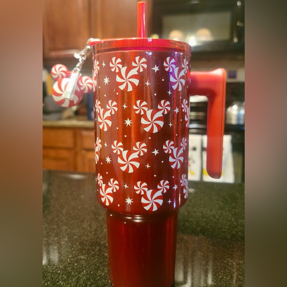 Disney Starbucks 2025 Mickey Christmas Tumbler New Peppermint Swirl - Picture 3 of 8